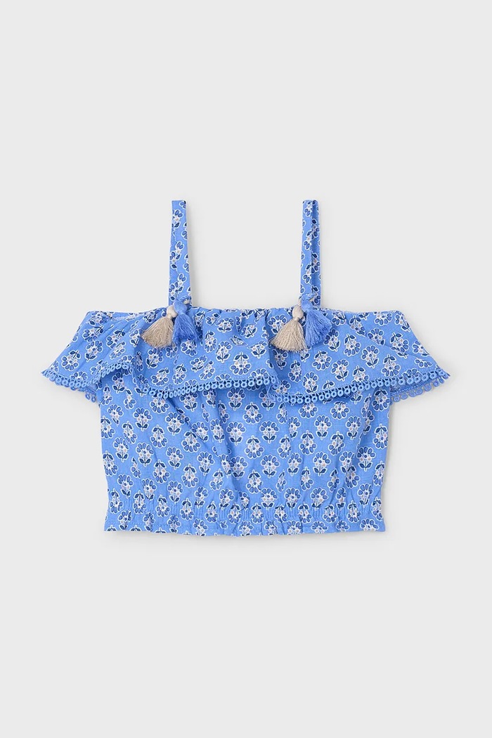 Mayoral top copii cu modele albastru 3186.6K.Mini.PPYA