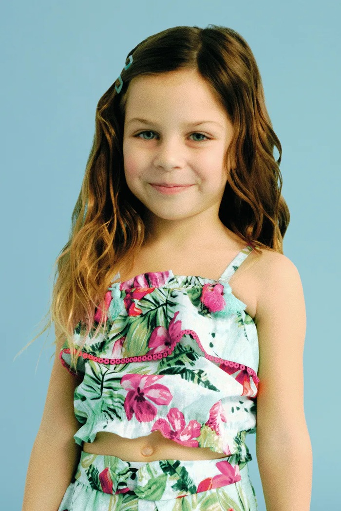 Mayoral top copii cu modele verde 3186.6K.Mini.PPYA
