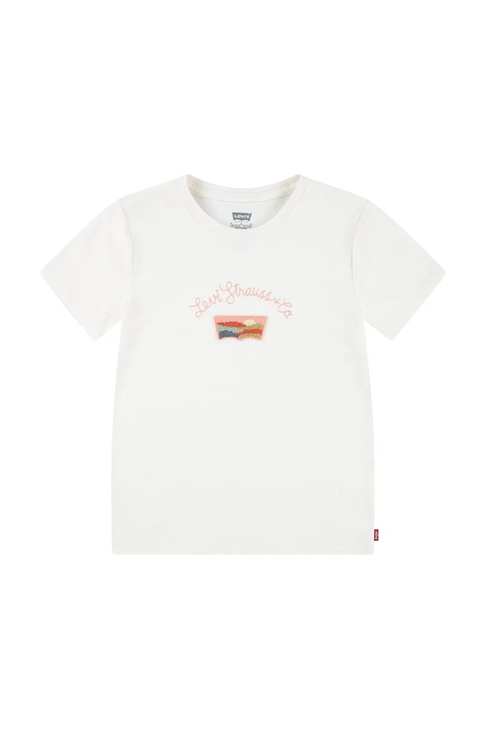 Dječja majica kratkih rukava Levi's SS DESERT BATWING TEE 3EM161 bež SS25