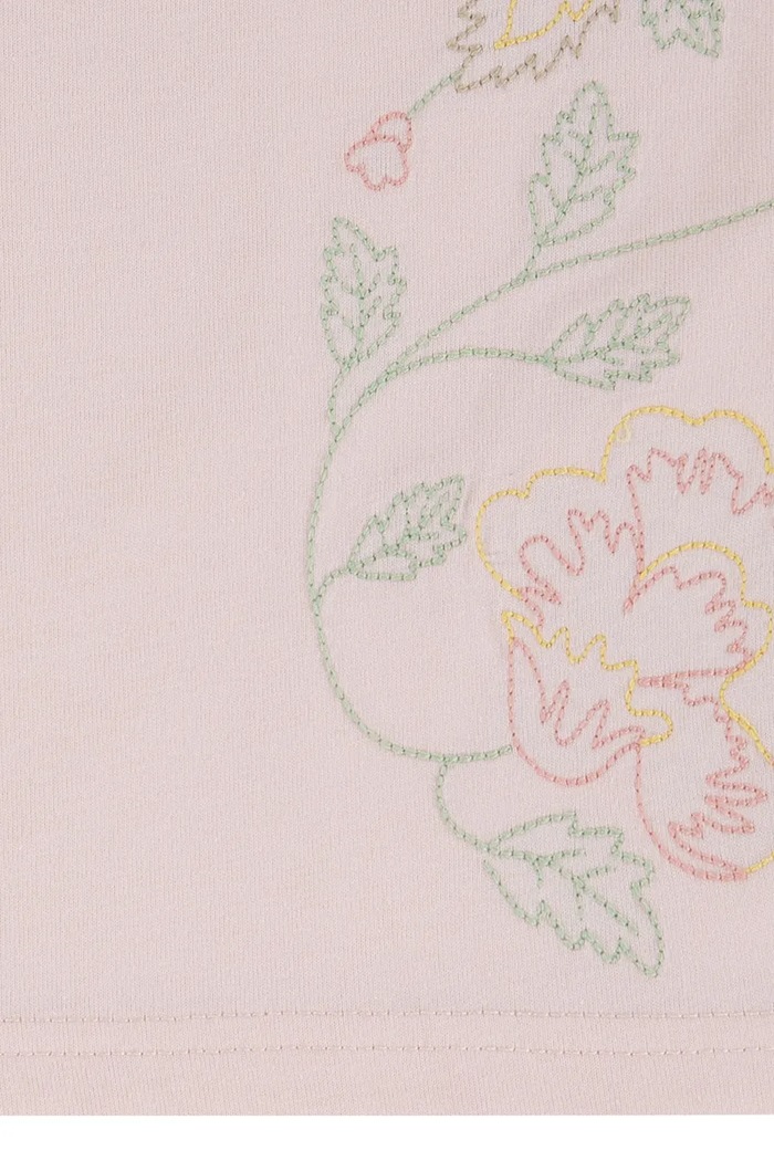 Dječja majica kratkih rukava Levi's OVERSIZE EMBROIDERY FLORAL roza 3EM398