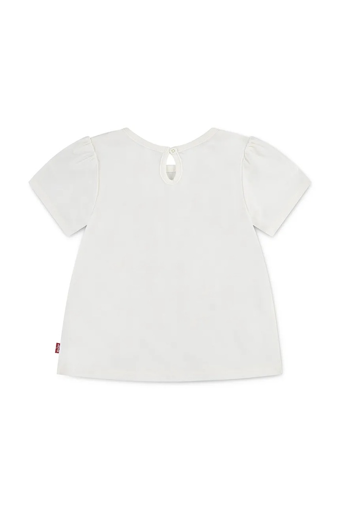 Majica kratkih rukava za bebe Levi's LIV SS SMOCKED SLV TEE 1EM401 bež SS25