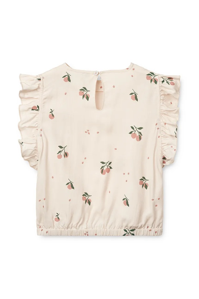Детски топ Liewood Emery Printed Viscose Top LW19838 бежов SS25