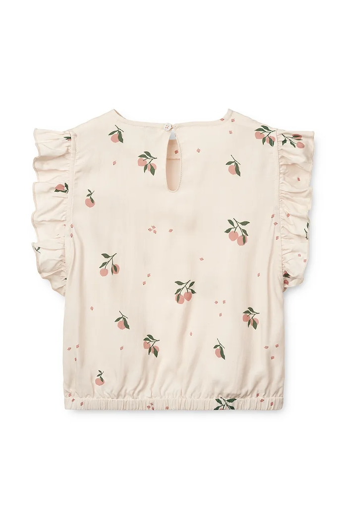 Детски топ Liewood Emery Printed Viscose Top LW19838 бежов SS25