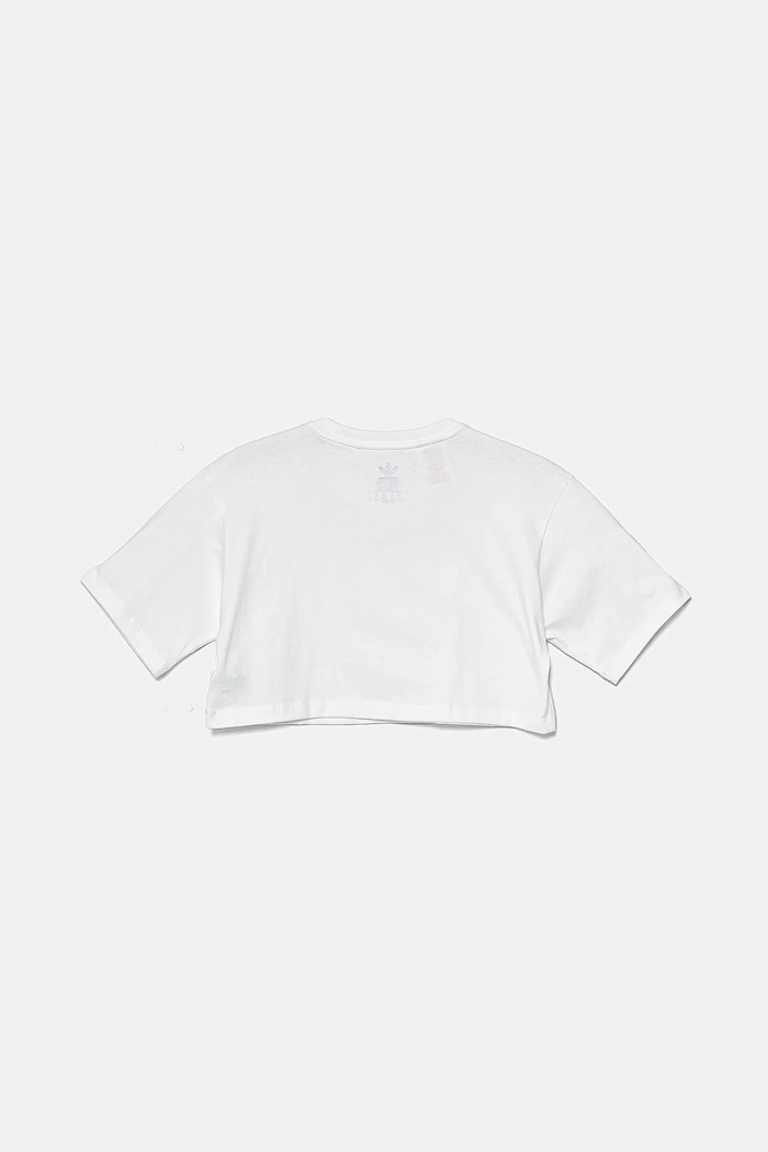 Dziewczynka adidas Originals T-shirt bawełniany dziecięcy JD2947 biały