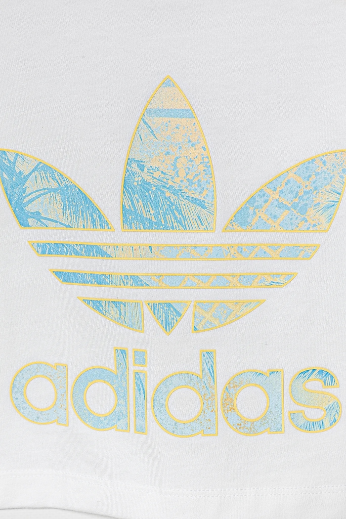 T-shirt bawełniany dziecięcy adidas Originals JD2947 biały