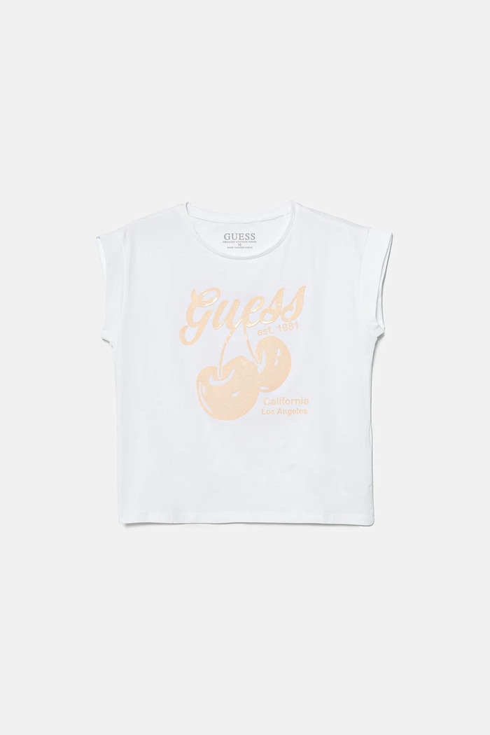 Dětské tričko Guess s elastanem bílá J5GI00.K6YW4.PPYA