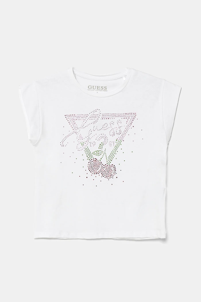 Dětské tričko Guess s elastanem bílá J5GI01.K6YW4.PPYA