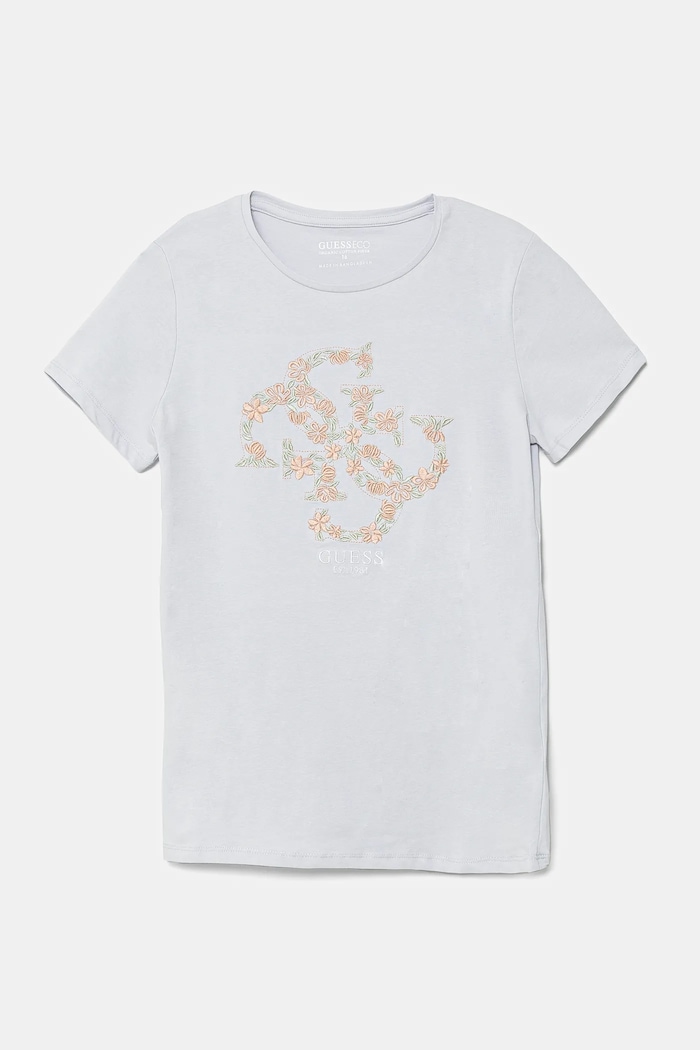 Guess t-shirt dziecięcy aplikacja niebieski J5GI02.K6YW4.PPYA