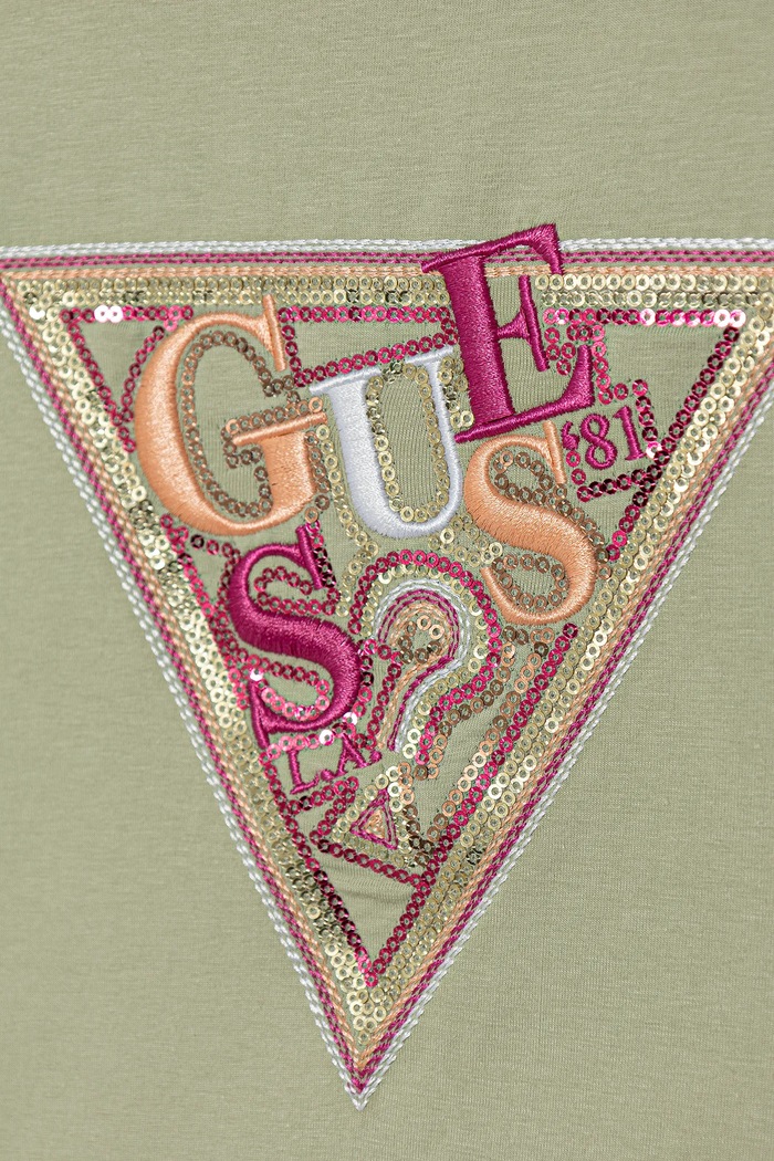 DÍVKA Dětské tričko Guess J5GI04.K6YW4.PPYA zelená