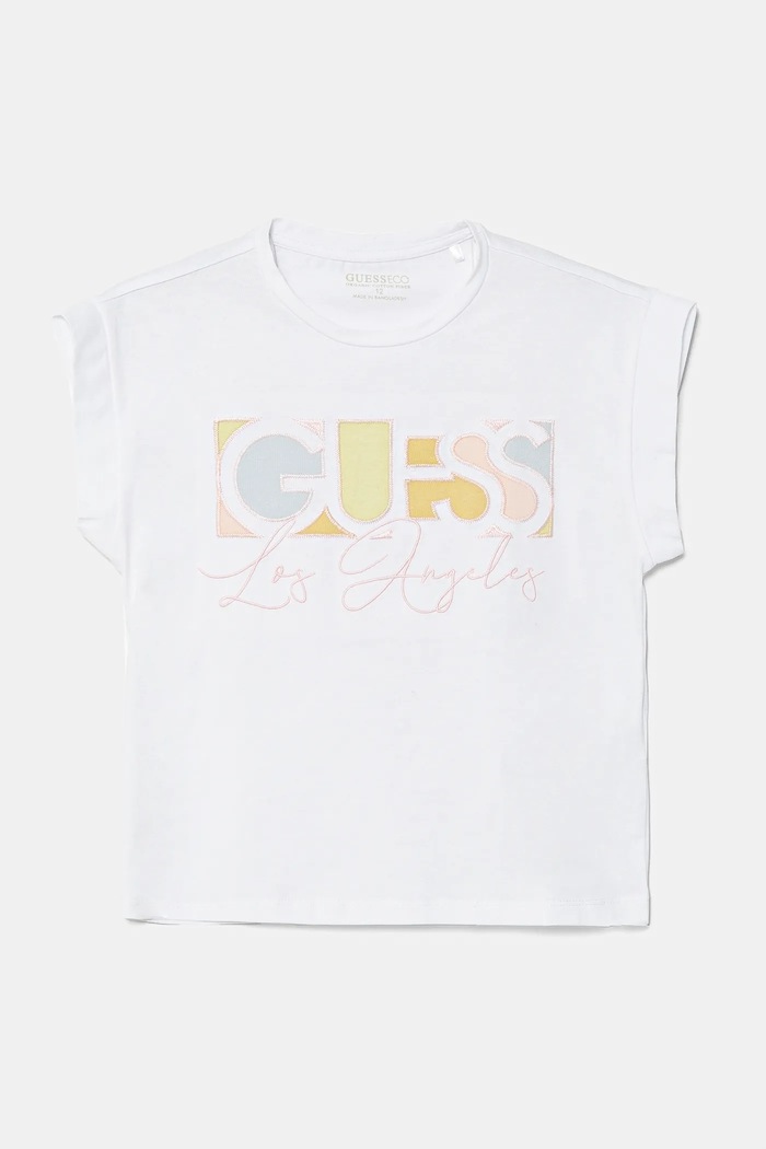 Dětské tričko Guess s elastanem bílá J5GI14.K6YW4.PPYA