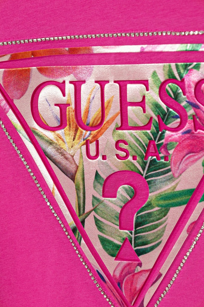 DÍVKA Guess Dětské tričko Guess J5GI15.K6YW4.PPYA růžová