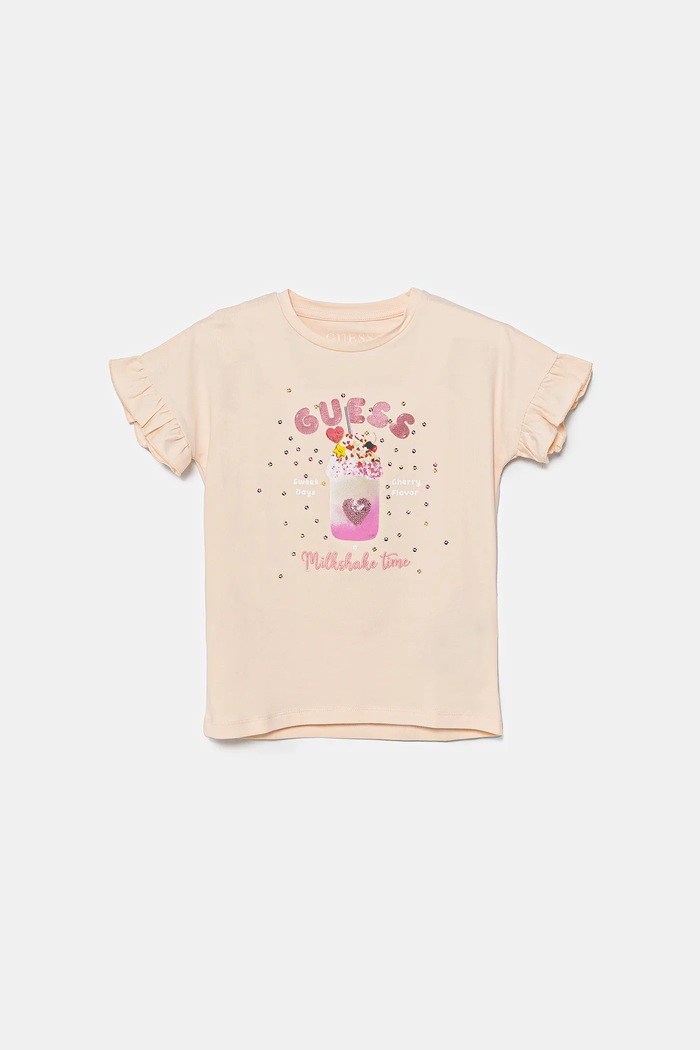 Guess T-shirt dziecięcy beżowy K5GI02.K6YW4.PPYA