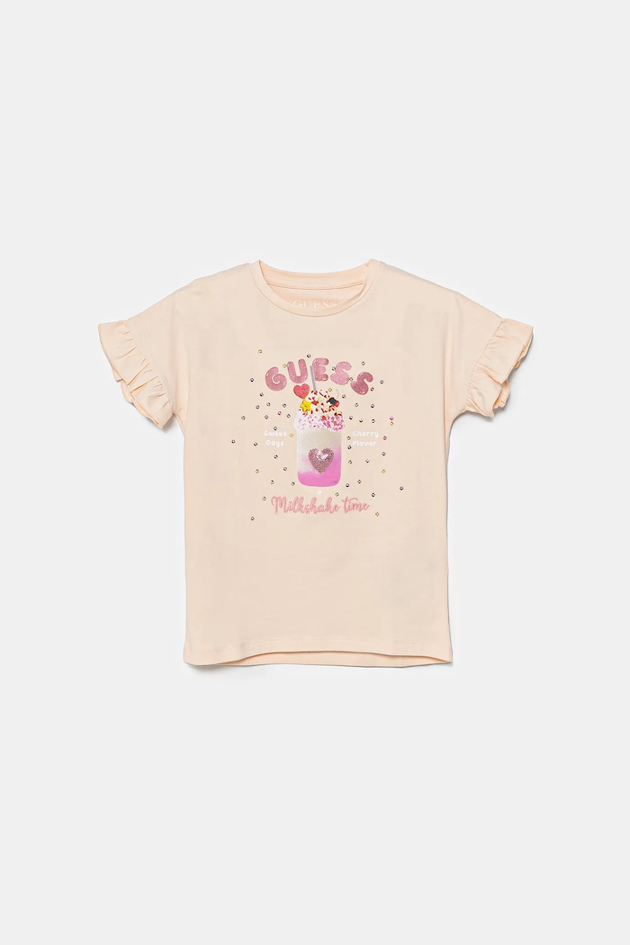 Guess T-shirt dziecięcy beżowy K5GI02.K6YW4.PPYA