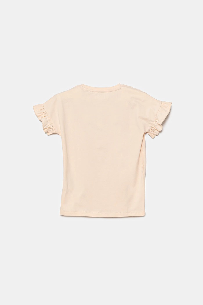 Guess T-shirt dziecięcy K5GI02.K6YW4.PPYA beżowy SS25