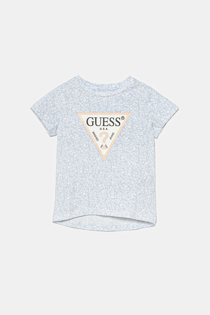 Dětské tričko Guess potisk modrá K5GI06.K6YW4.PPYA