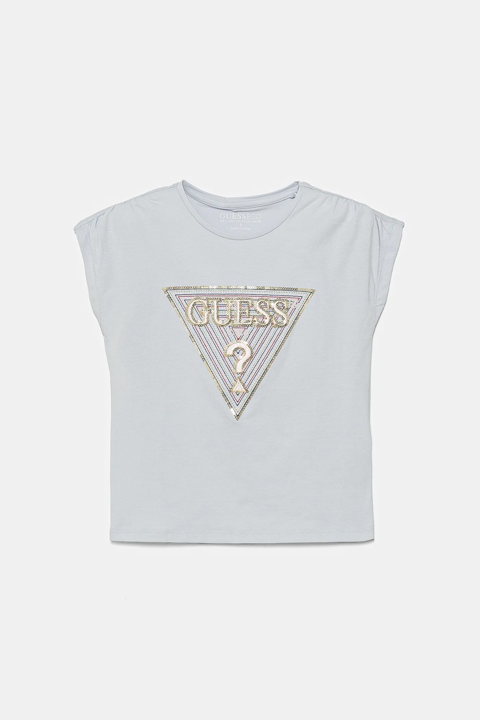 Dětské tričko Guess s elastanem modrá K5GI12.K6YW4.PPYA