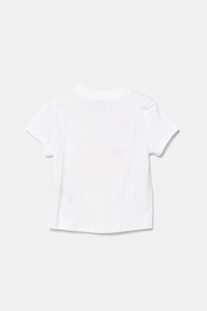 Dziewczynka adidas t-shirt bawełniany dziecięcy JI6220 biały