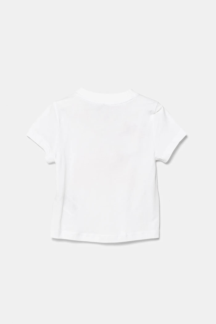 Dziewczynka adidas t-shirt bawełniany dziecięcy JI6220 biały