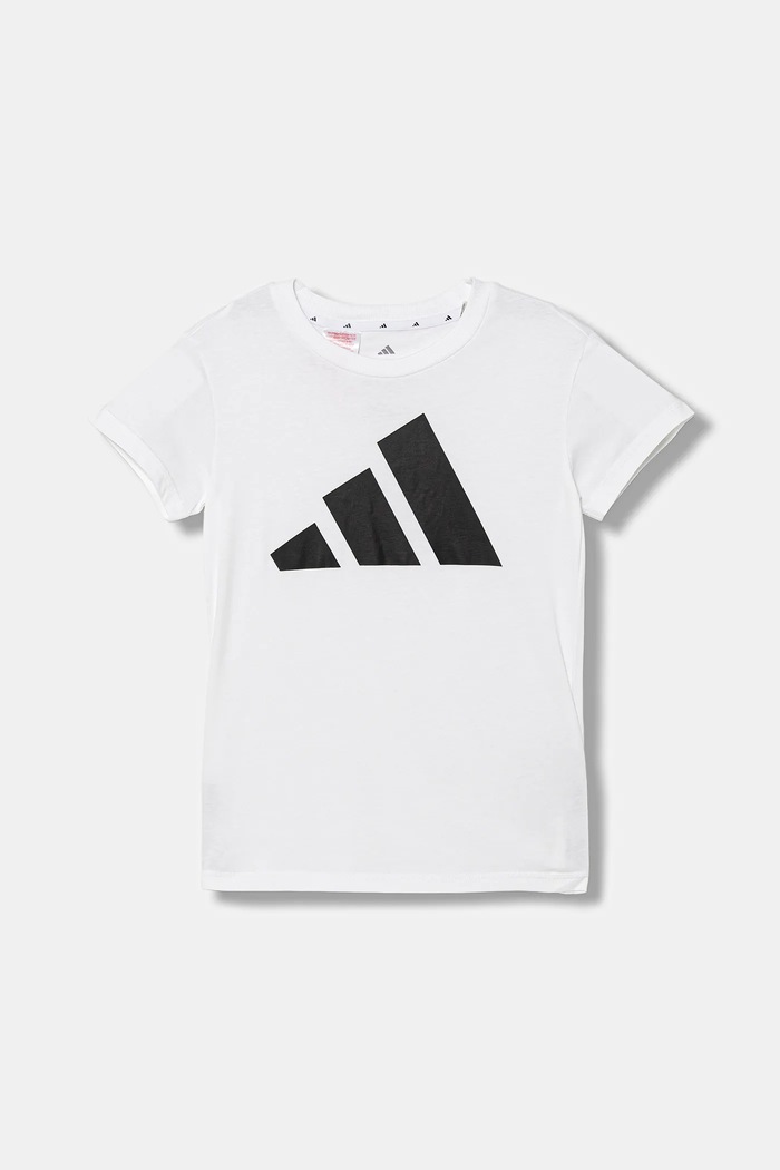 Детска памучна тениска adidas памук бял JC9627