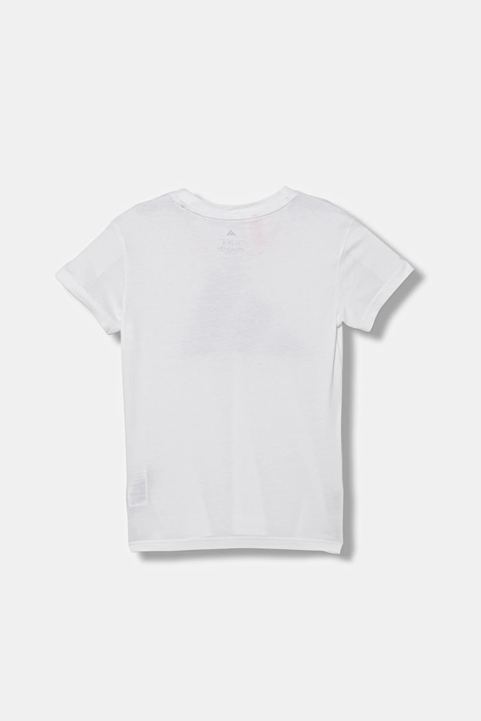 Детска памучна тениска adidas JC9627 бял SS25