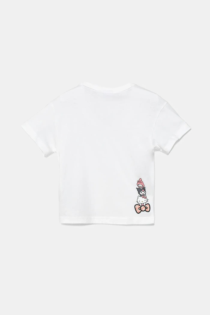 Dječja pamučna majica kratkih rukava Puma HELLO KITTY & FRIENDS Relaxed Graphic Tee 630062 bijela SS25