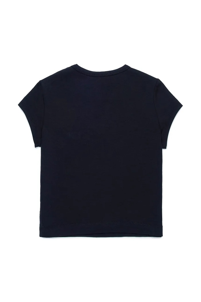 Diesel t-shirt bawełniany dziecięcy TANGIE T-SHIRT J01830 czarny SS25