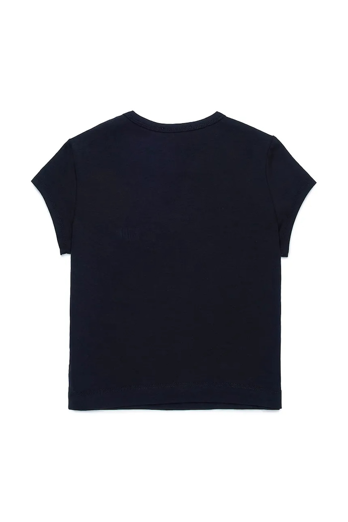 Diesel t-shirt bawełniany dziecięcy TANGIE T-SHIRT J01830 czarny SS25