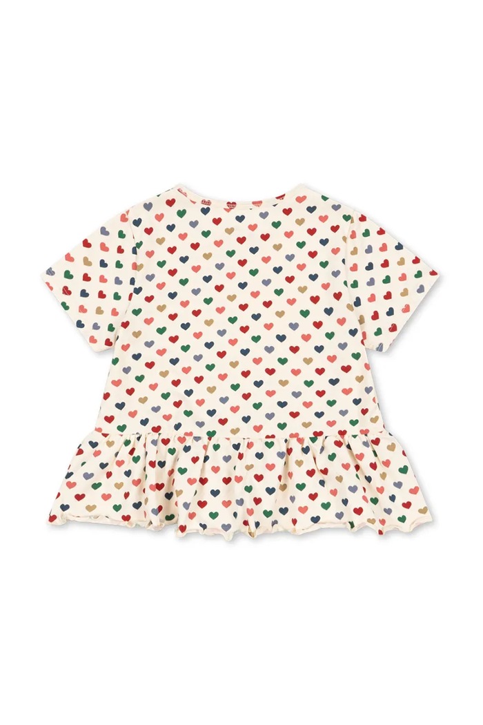 Konges Sløjd Tricou BASIC FRILL TEE GOTS KS103154 bej SS25
