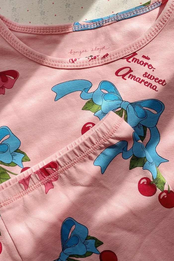 Dziewczynka Konges Sløjd T-shirt BASIC FRILL TEE GOTS KS103154 różowy