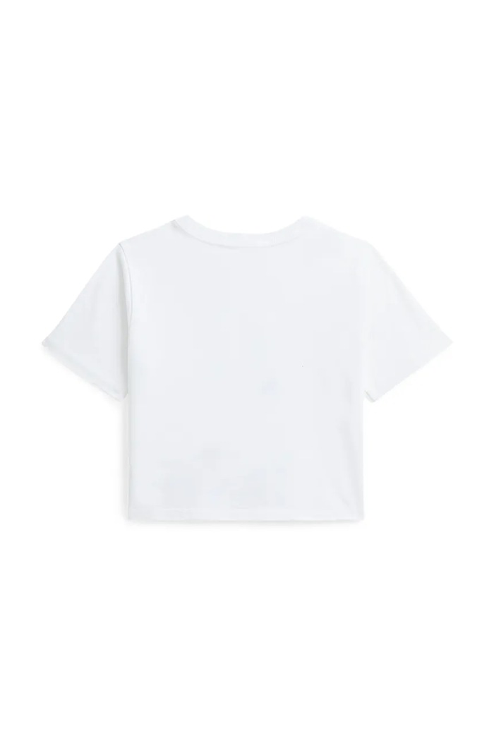 Детска памучна тениска Polo Ralph Lauren 312965155001 бял SS25