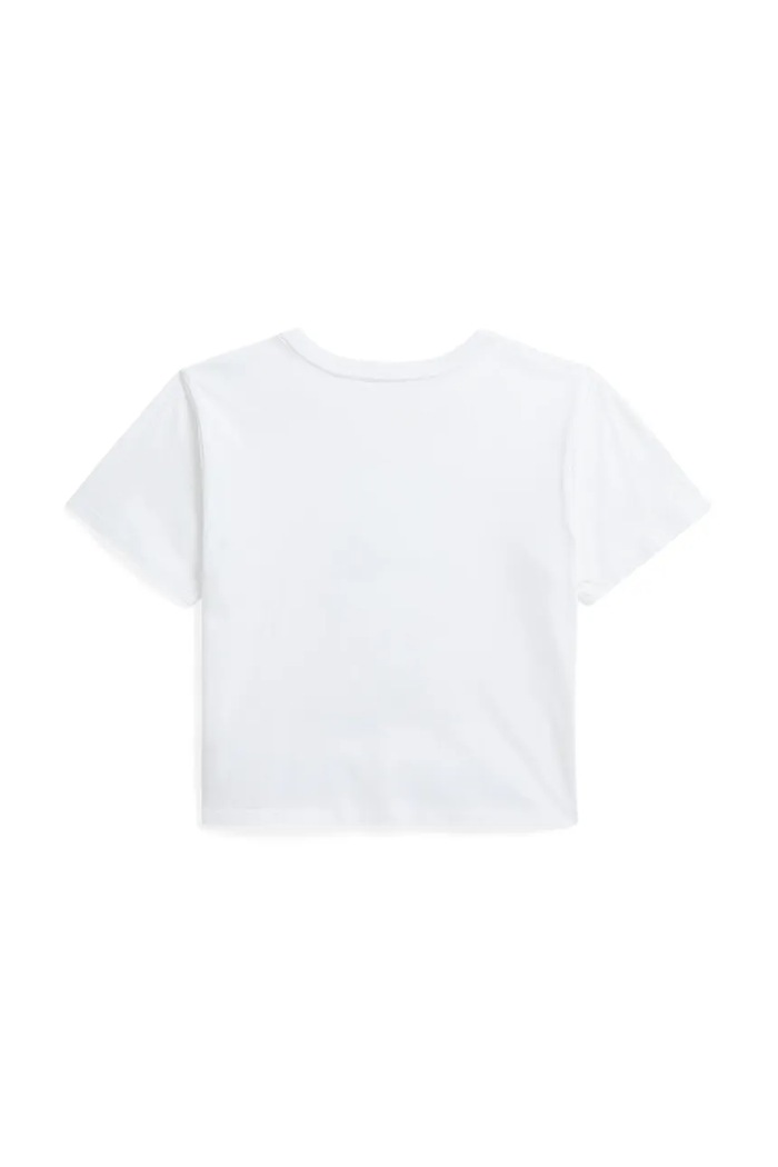 Dětské bavlněné tričko Polo Ralph Lauren 313965155001 bílá SS25