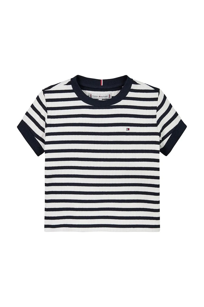 Tommy Hilfiger t-shirt dziecięcy KG0KG08534.PPYA granatowy SS25