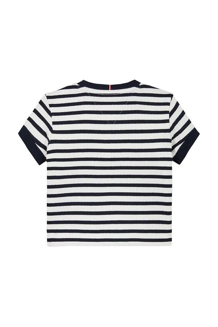 Dziewczynka Tommy Hilfiger t-shirt dziecięcy KG0KG08534.PPYA granatowy