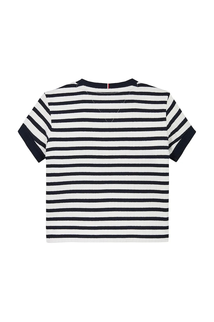 Dziewczynka Tommy Hilfiger t-shirt dziecięcy KG0KG08534.PPYA granatowy