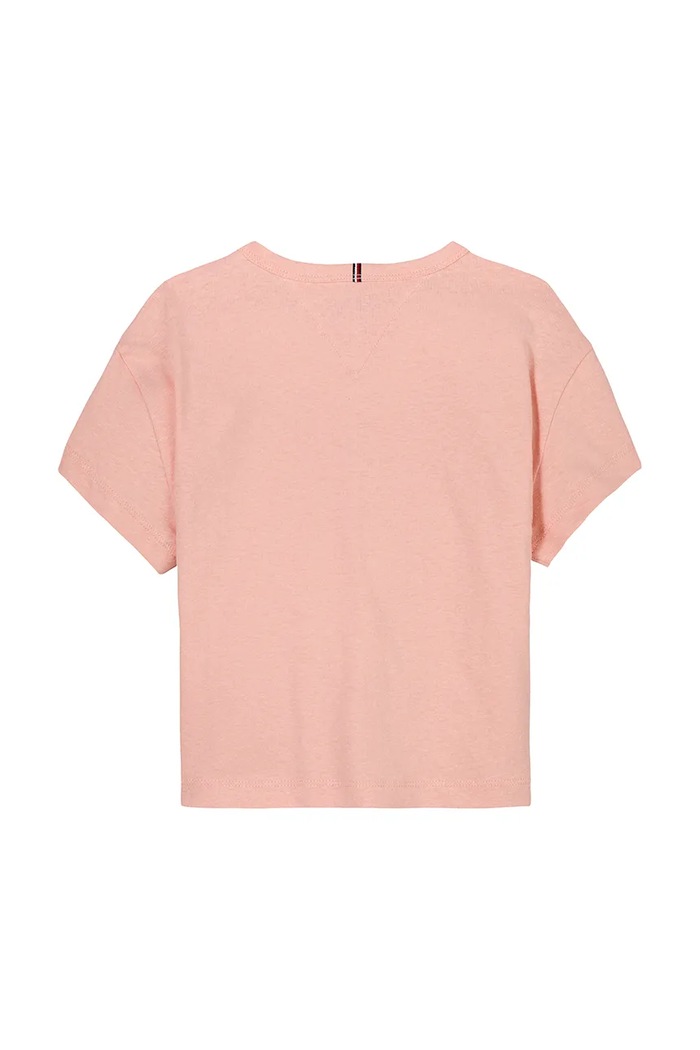 Dievča Tričko Tommy Hilfiger KG0KG08555.98.122.PPYA oranžová