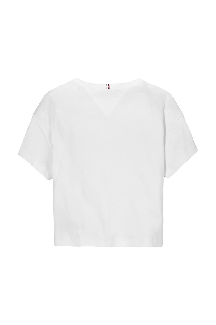 Dziewczynka Tommy Hilfiger T-shirt KG0KG08555.128.176.PPYA biały