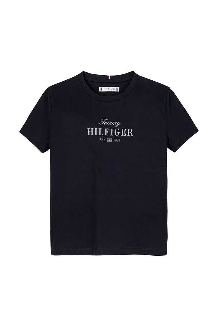 Tommy Hilfiger t-shirt dziecięcy KG0KG08524.128.176.PPYA granatowy SS25