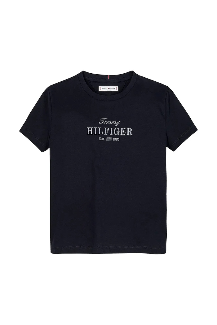 Tommy Hilfiger t-shirt dziecięcy KG0KG08524.128.176.PPYA granatowy SS25
