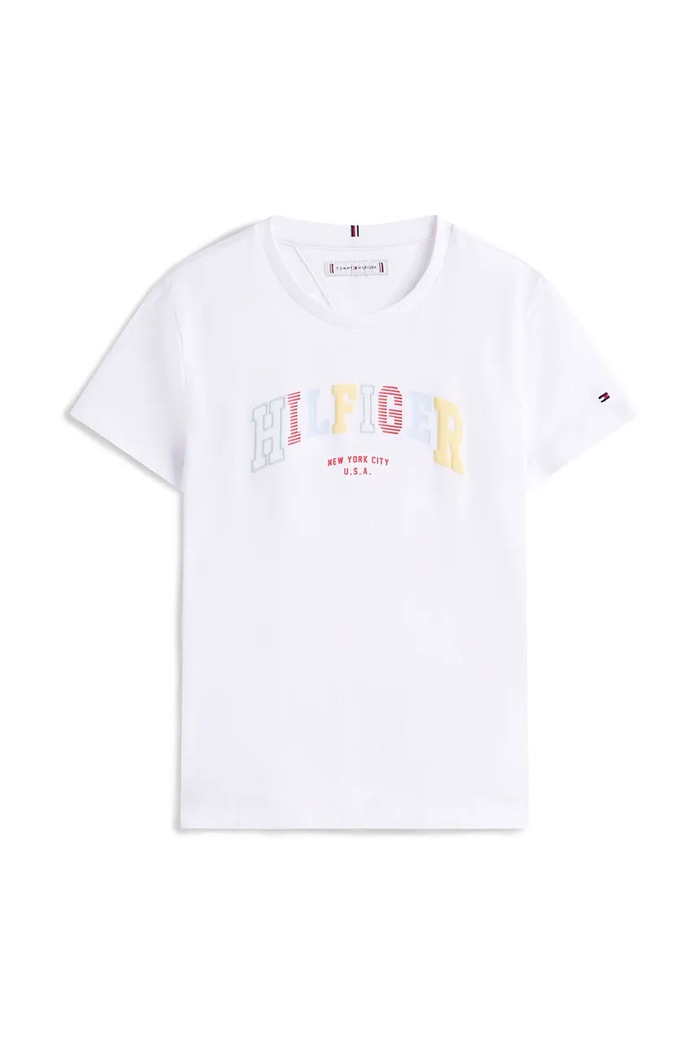 Tommy Hilfiger gyerek póló KG0KG08526.128.176.PPYA fehér SS25