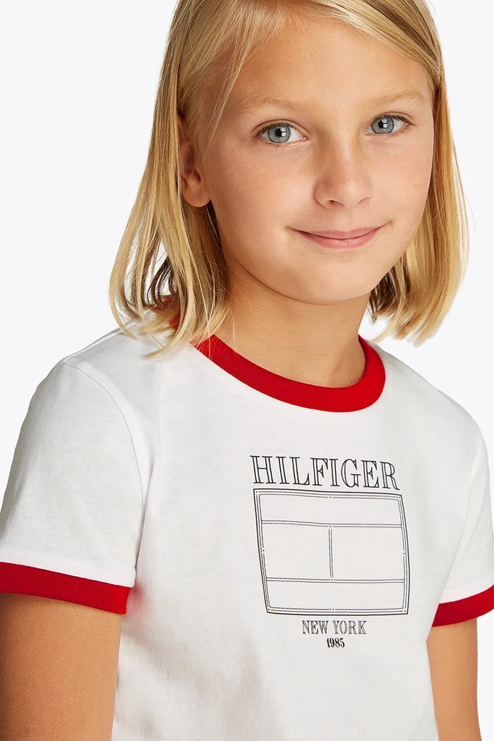 Tommy Hilfiger t-shirt bawełniany dziecięcy KG0KG08528.128.176.PPYA