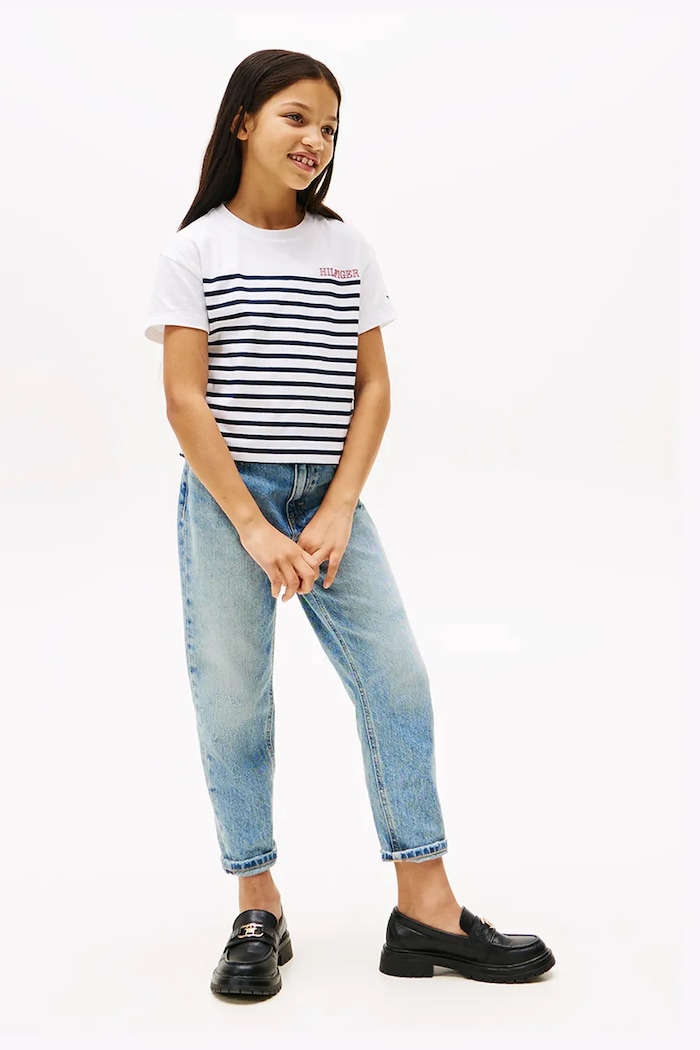 Dětské bavlněné tričko Tommy Hilfiger námořnická modř KG0KG08529.PPYA