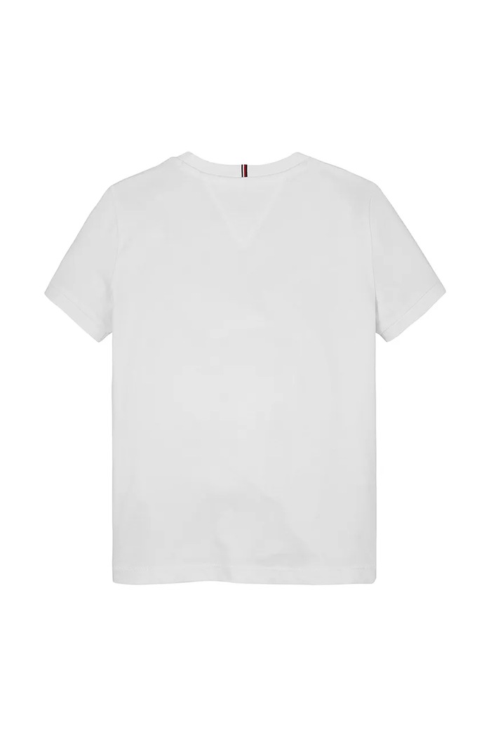 Dziewczynka Tommy Hilfiger t-shirt bawełniany dziecięcy KG0KG08530.PPYA biały