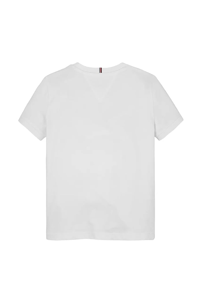 Dziewczynka Tommy Hilfiger t-shirt bawełniany dziecięcy KG0KG08530.PPYA biały