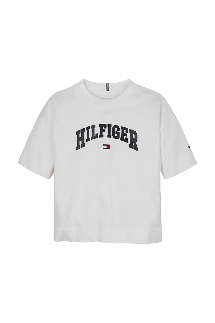Tommy Hilfiger tricou de bumbac pentru copii KG0KG08549.PPYA alb SS25