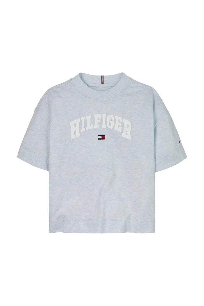 Dětské bavlněné tričko Tommy Hilfiger KG0KG08549.PPYA modrá SS25