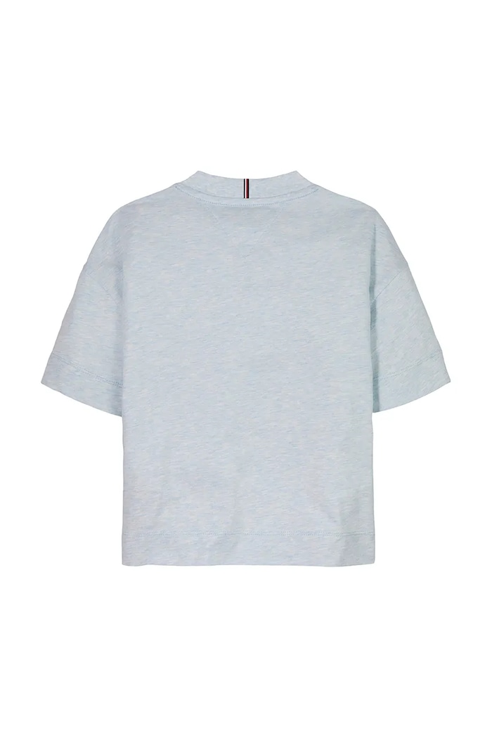 DÍVKA Dětské bavlněné tričko Tommy Hilfiger KG0KG08549.PPYA modrá