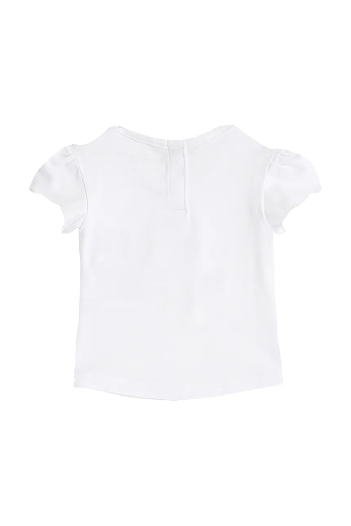 Бебешка тениска Tommy Hilfiger KN0KN02025.PPYA бял SS25