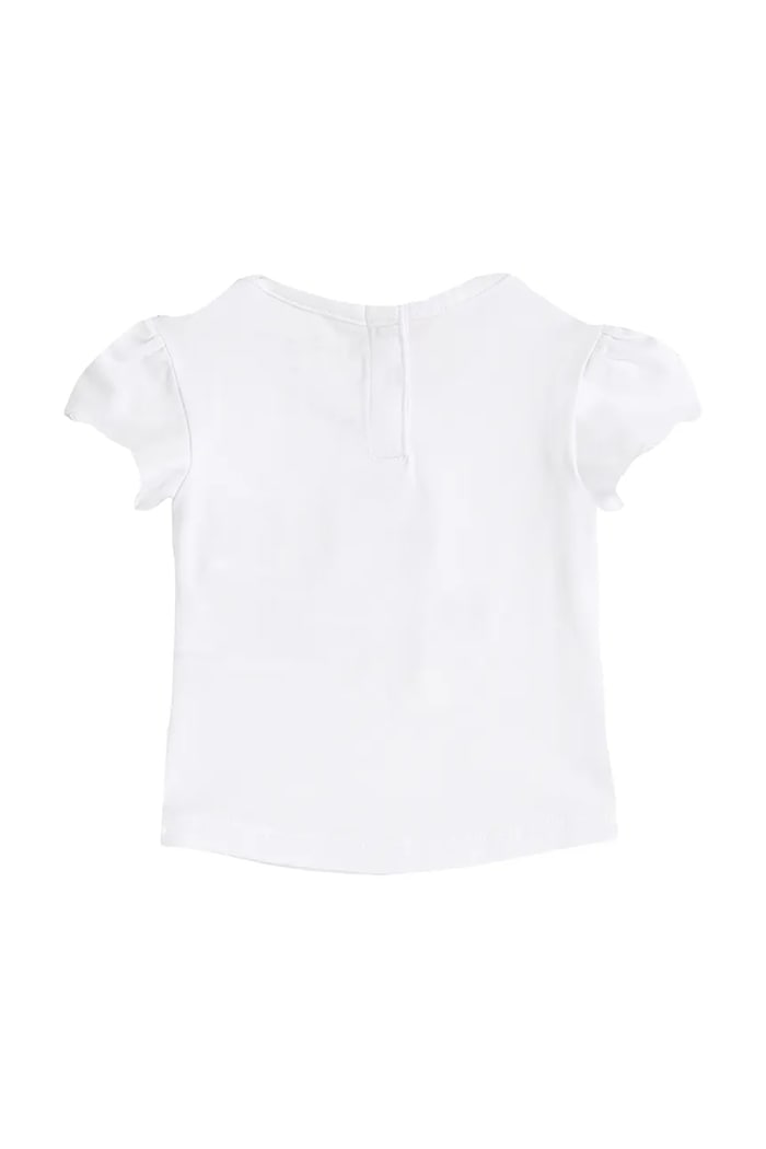 Бебешка тениска Tommy Hilfiger KN0KN02025.PPYA бял SS25