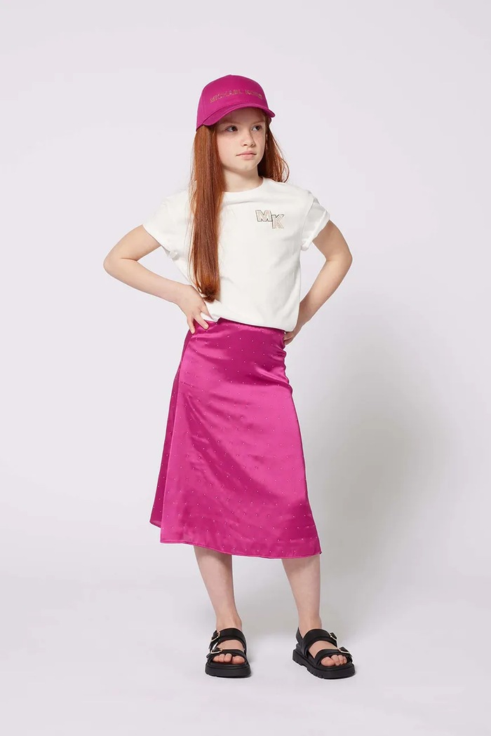 Michael Kors T-shirt bawełniany dziecięcy biały R30317.114.150