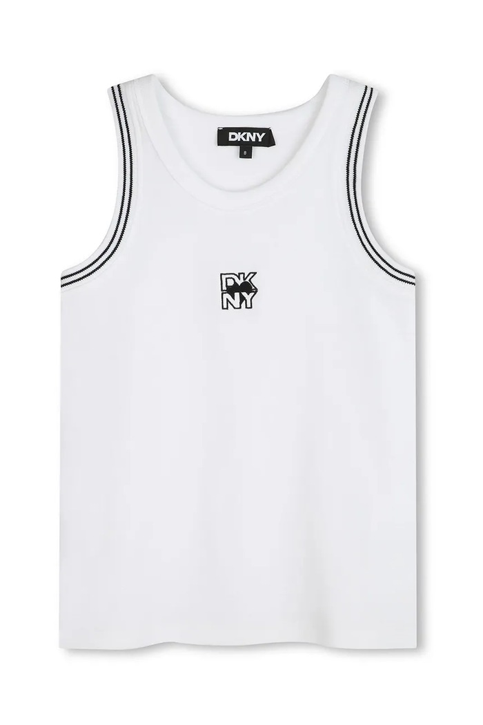 Детски топ Dkny еластичен бял D62263.114.150